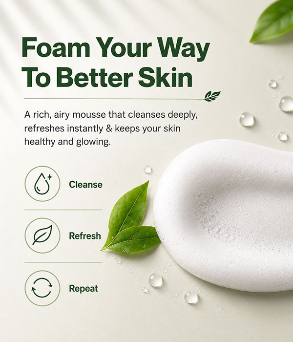 Mousse Face Wash with Kaolin & Chamomile