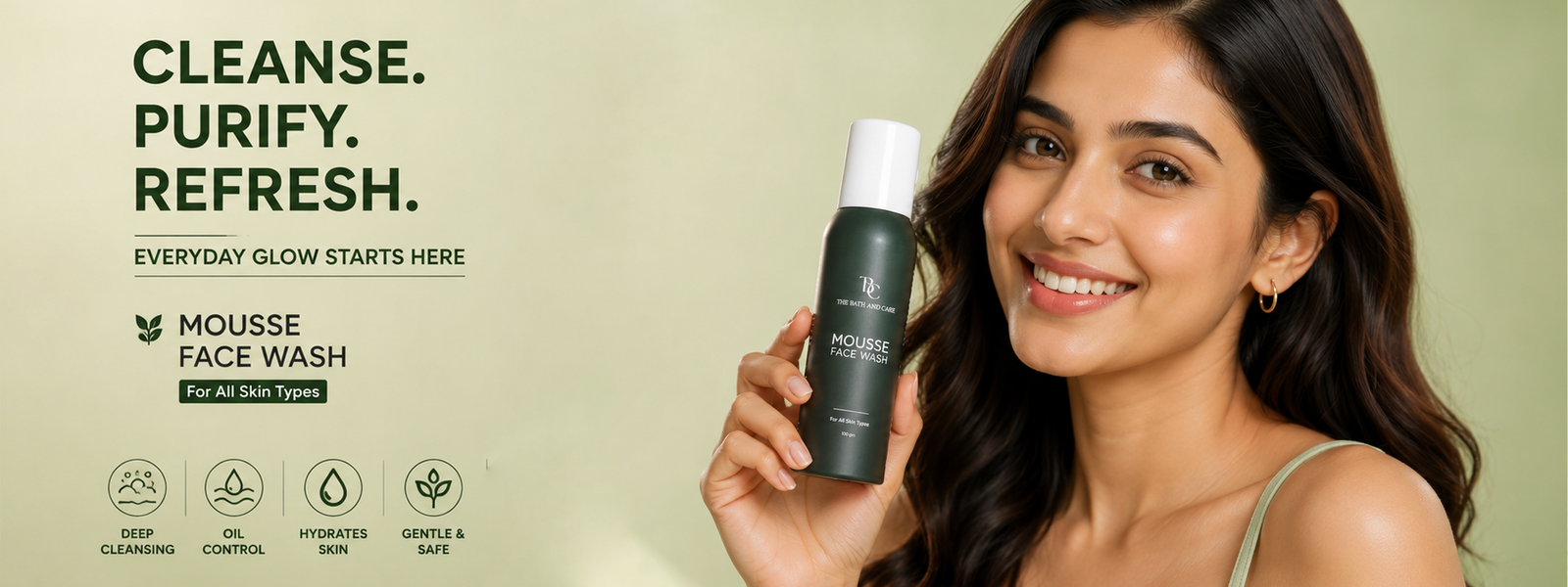 Mousse Face Wash with Kaolin & Chamomile