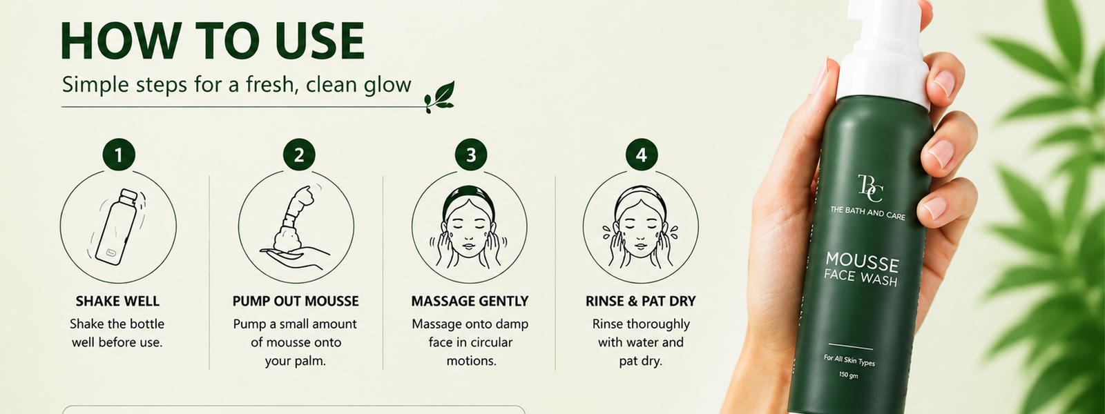 Mousse Face Wash with Kaolin & Chamomile