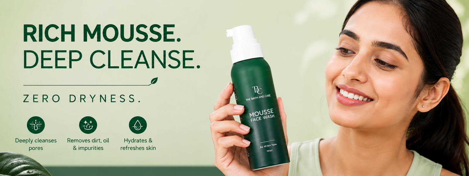 Mousse Face Wash with Kaolin & Chamomile