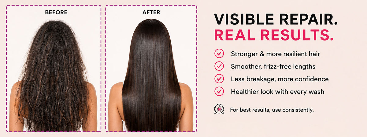 Rice Water Shampoo for Dry, Damaged & Frizzy Hair – Repairs, Strengthens & Hydrates Hair | Kombuchka Repair & Restore