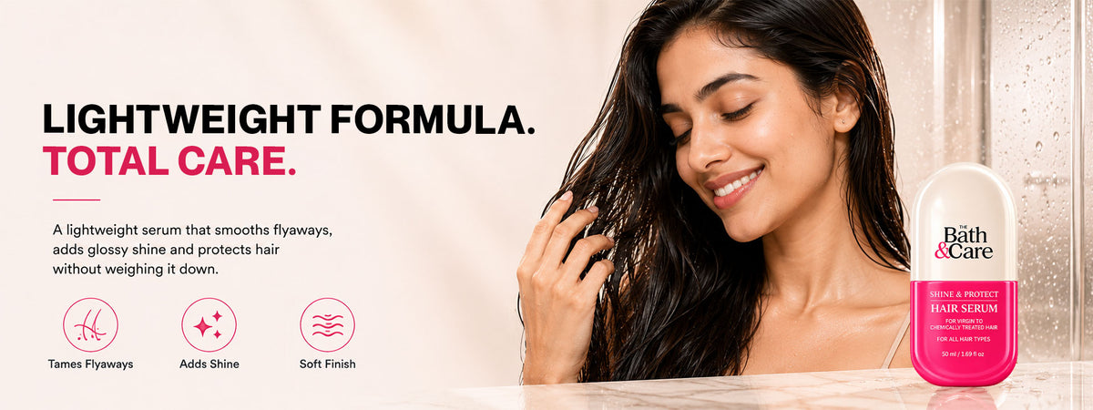 Shine & Protect Hair Serum for Frizzy, Dry & Dull Hair – Smooths, Adds Shine, Controls Frizz & Leaves Hair Silky