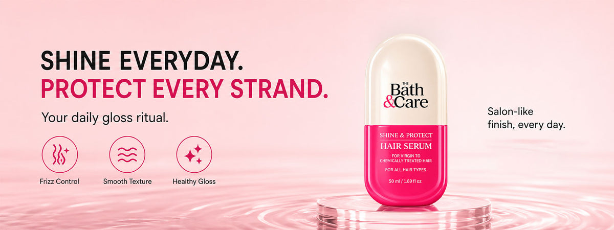 Shine & Protect Hair Serum for Frizzy, Dry & Dull Hair – Smooths, Adds Shine, Controls Frizz & Leaves Hair Silky