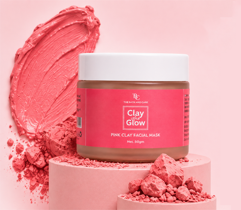 Clay & Glow Pink Clay De-Tan Face Mask