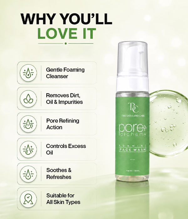 Pore Alchemy Oil Control Foaming Face Wash with Tea Tree