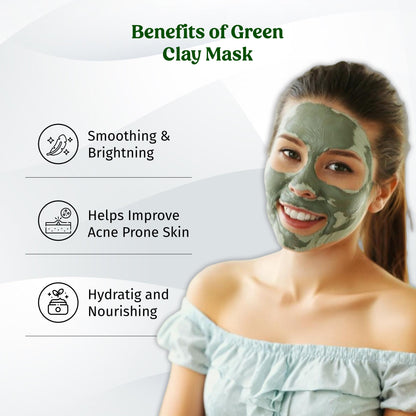 Green Clay Mask - Anti Acne Face Mask The Bath and Care