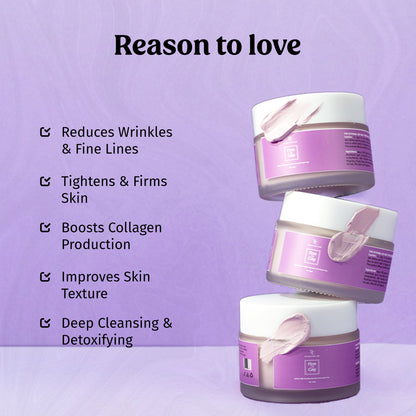 Purple Clay Mask - Anti Ageing Face Mask The Bath and Care