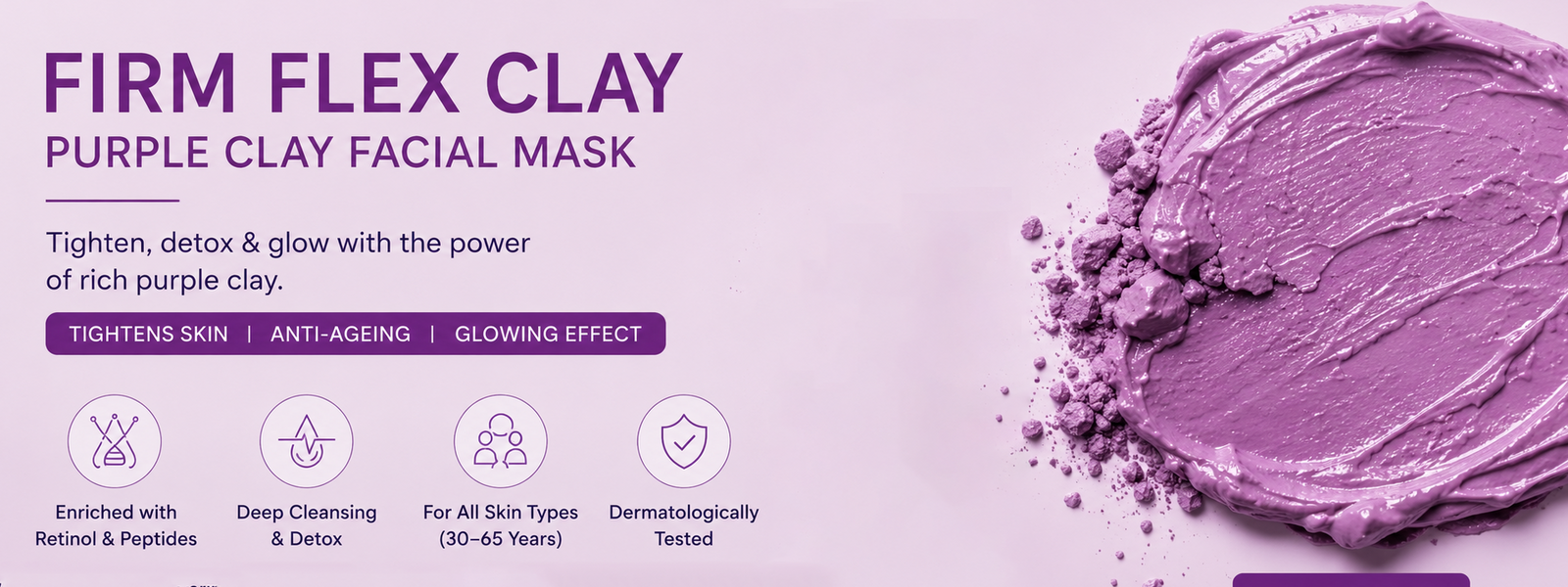 Firm Flex Purple Clay Anti-Ageing Face Mask