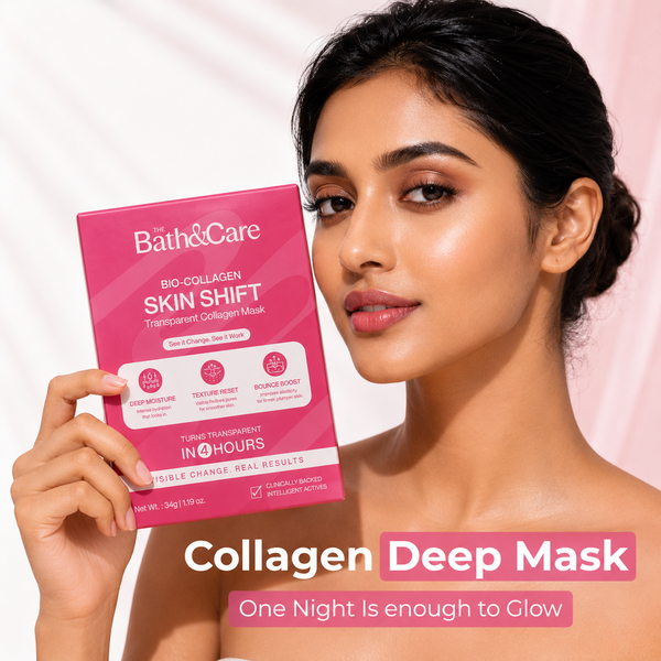 Bio-Collagen Real Deep Mask | Hydrating Overnight Hydrogel Mask for Pore Minimizing & Elasticity Boost | Korean Glass Skin The Bath and Care