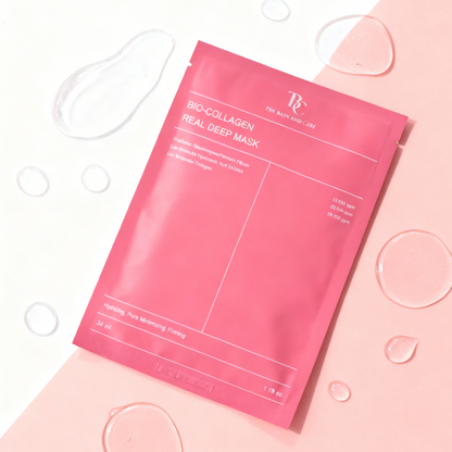 Bio-Collagen Real Deep Mask | Hydrating Overnight Hydrogel Mask for Pore Minimizing & Elasticity Boost | Korean Glass Skin The Bath and Care