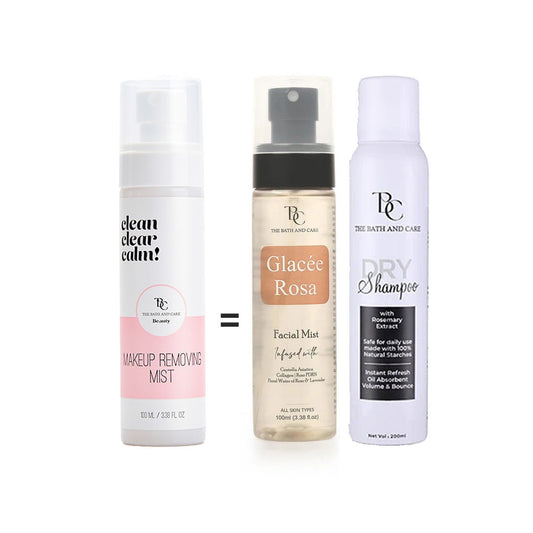 Dry Shampoo+ Glacee Rose + Makeup Remover Mist The Bath and Care