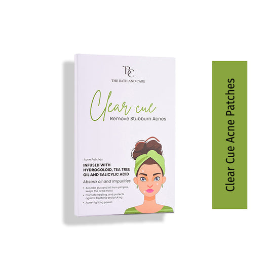 Clear Cue Acne Patches – Overnight Pimple Solution with Hydrocolloid Technology The Bath and Care