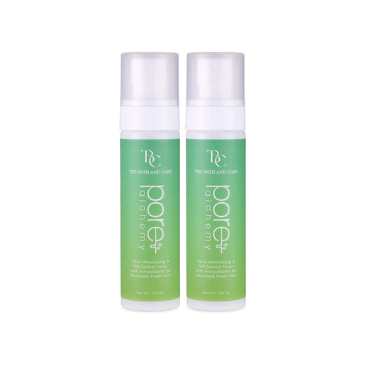 Combo of Pore Alchemy  PORE MINIMISING  & OIL CONTROL Toner with Antioxidants for Balanced, Fresh Skin The Bath and Care