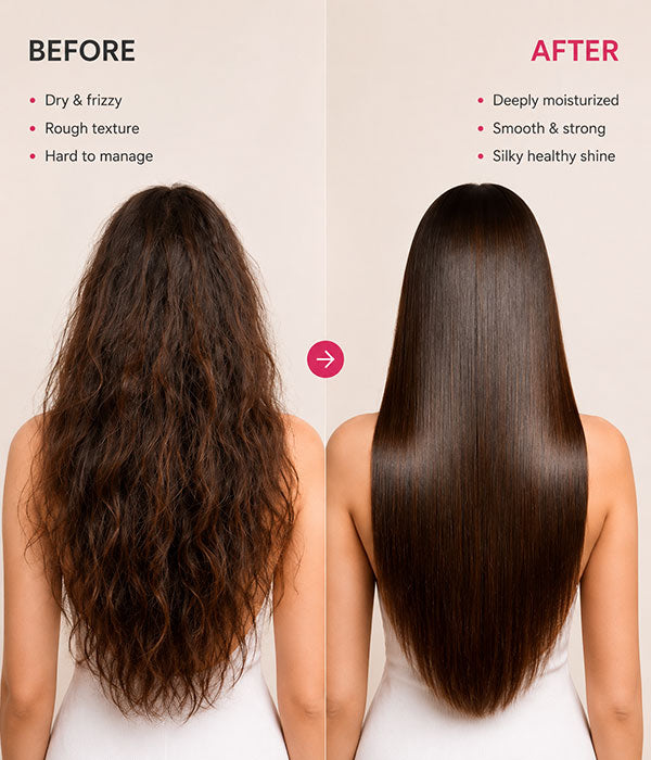 Rice Water Conditioner for Dry & Damaged Hair with Ceramides & Peptides – Repair, Strengthen & Smooth | Kombuchka Repair & Restore