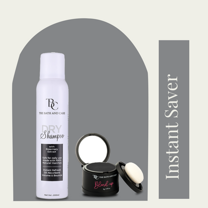 Combo of Dry Shampoo and Blend Up - Hair Cover Up Powder The Bath and Care