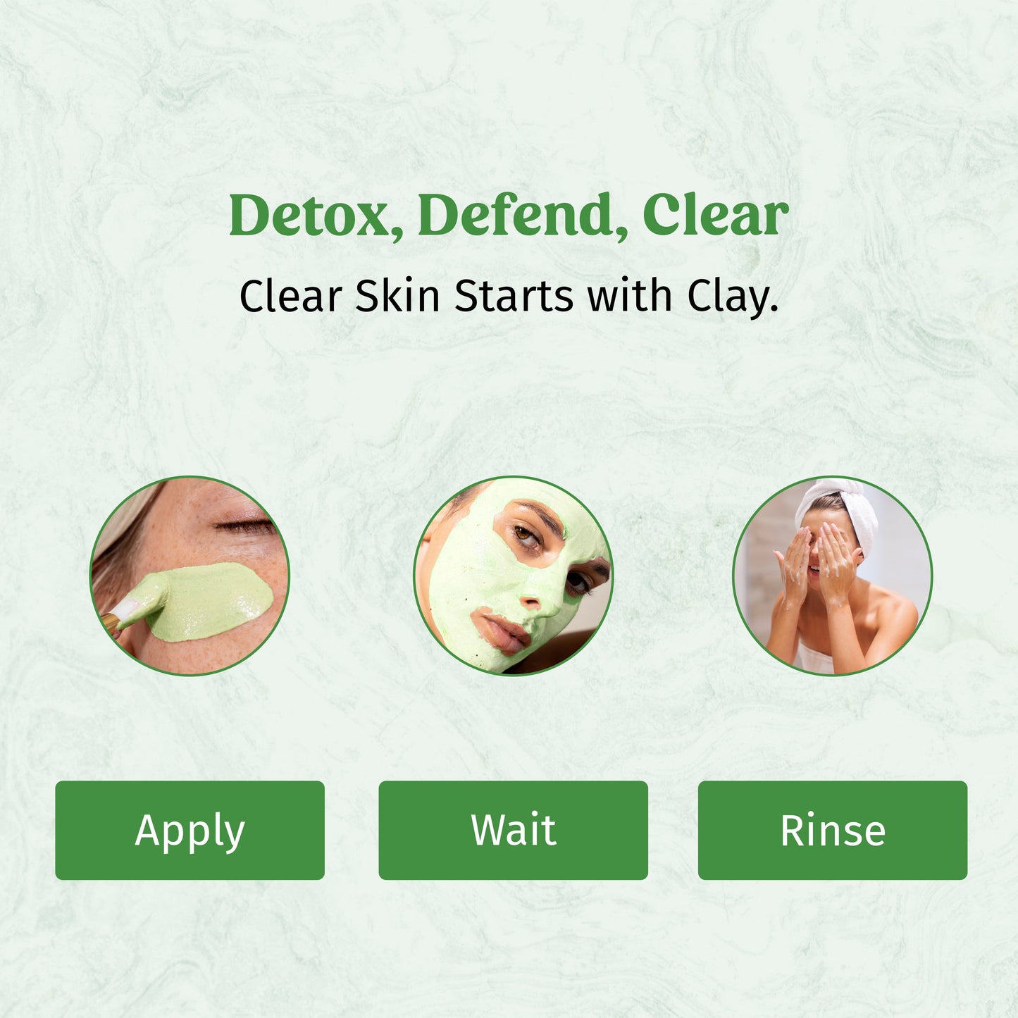 Green Clay Mask - Anti Acne Face Mask The Bath and Care