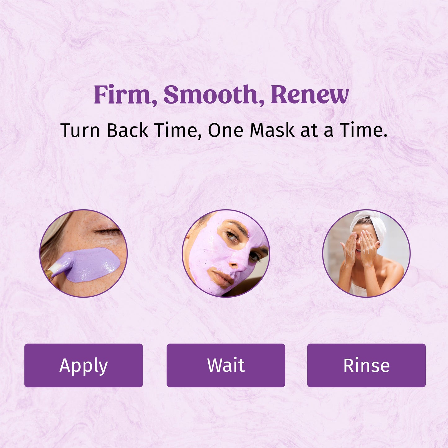 Purple Clay Mask - Anti Ageing Face Mask The Bath and Care