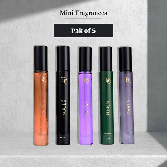 Pack of 5 Mini Perfumes The Bath and Care