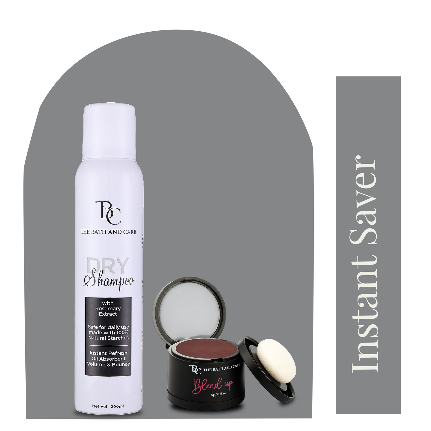 Combo of Dry Shampoo and Blend Up - Hair Cover Up Powder The Bath and Care