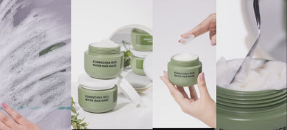 Kombuchka Rice Water Anti-Dandruff Hair Mask - Defend and Control - Reduces Flakes, and Promotes Healthy Hair Growth
