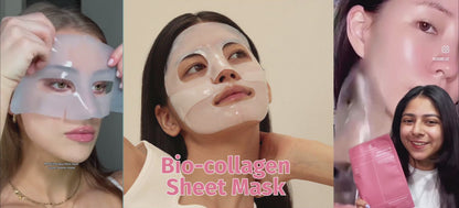 Bio-Collagen Real Deep Mask | Hydrating Overnight Hydrogel Mask for Pore Minimizing & Elasticity Boost - 45g (Pack of 1) | Korean Glass Skin