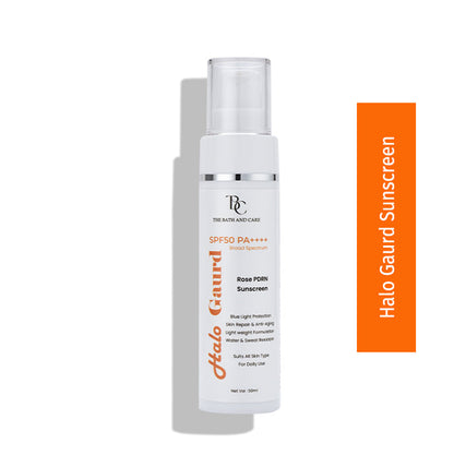 Halo Gaurd Hydrating Sunscreen Broad Spectrum SPF 50 PA++++ The Bath and Care
