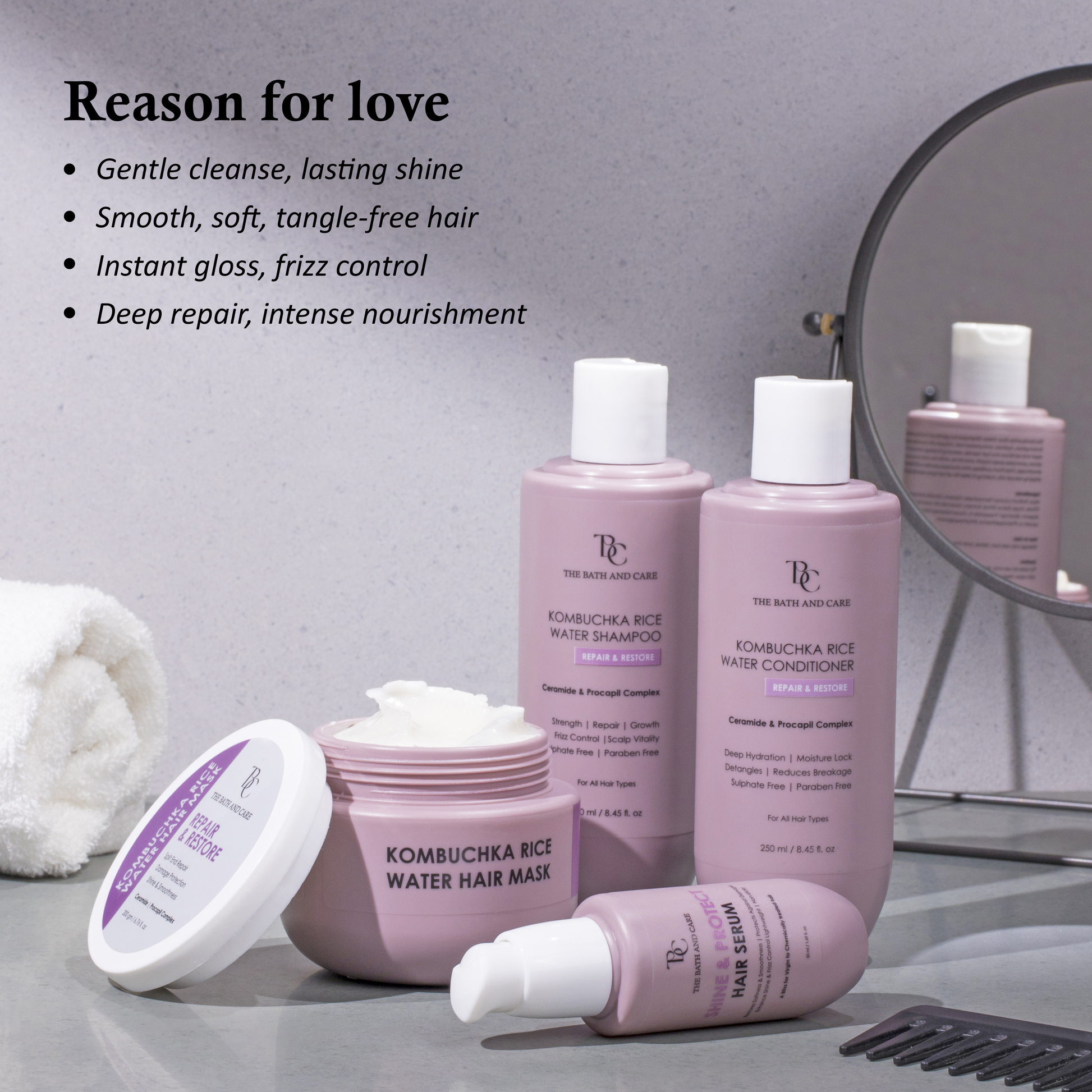 KOMBUCHKA RICE WATER CONDITIONER - REPAIR & RESTORE The Bath and Care