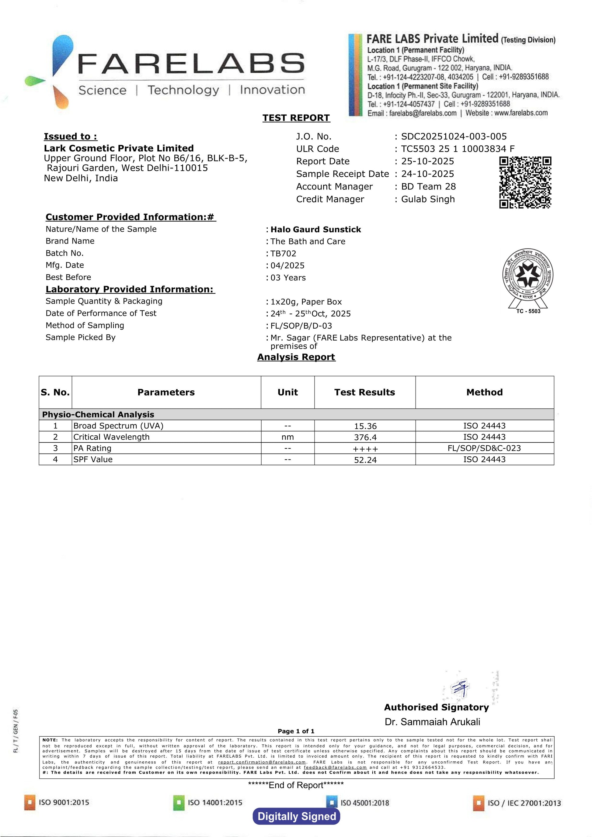 Halo Guard - Sunstick The Bath and Care