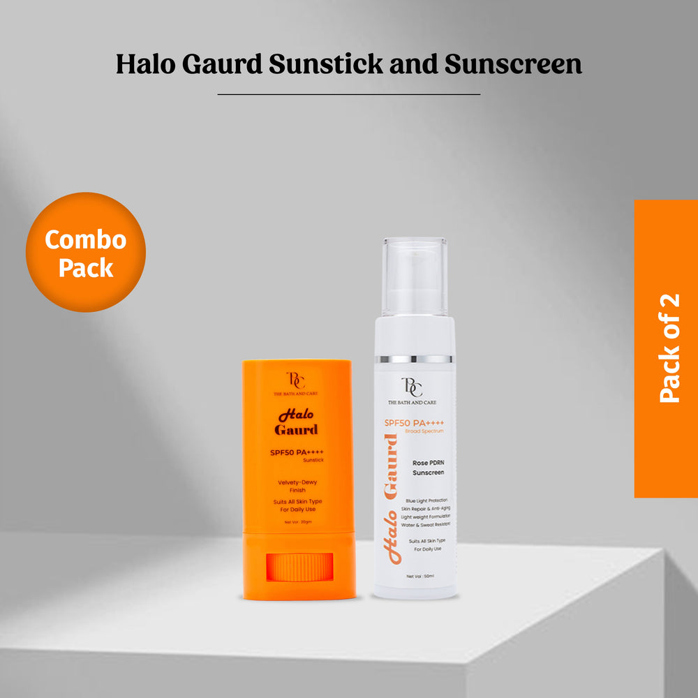 Combo of Halo Guard Sunstick & Sunscreen The Bath and Care