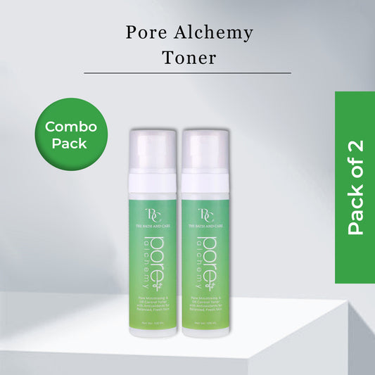 Combo of Pore Alchemy  PORE MINIMISING  & OIL CONTROL Toner with Antioxidants for Balanced, Fresh Skin The Bath and Care